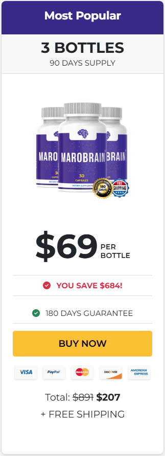 Order MaroBrain 3 Bottles